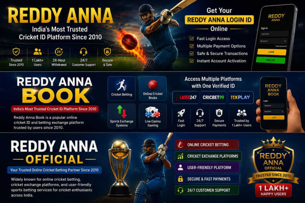 Reddy Anna Login Platform with Fast Access to Cricket Betting Exchange Markets Reddy Anna